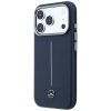 Etui Mercedes Leather Semi Wrap Iconic   Line MagSafe do iPhone 17 Pro granatowy